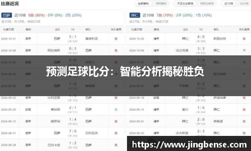 预测足球比分：智能分析揭秘胜负